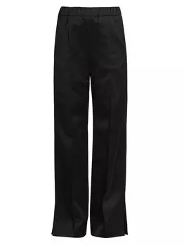 Эластичные брюки со складками Jil Sander, черный