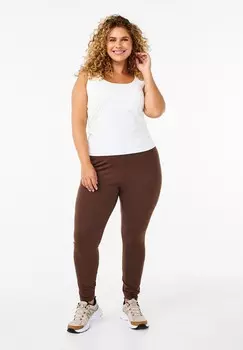Эластичные брюки Zizzi, коричневый