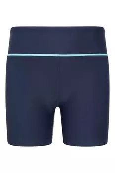 Эластичные быстро впитывающие влагу мягкие дышащие повседневные танцевальные шорты без застежки Mountain Warehouse, синий