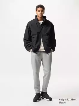 Эластичные джоггеры Uniqlo, цвет 02 серый