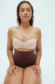 Эластичные и моделирующие комбинезоны устойчивой формы H&M, коричневый