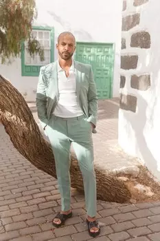 Эластичные костюмные брюки Motion Flex Next, зеленый