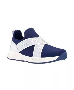 Эластичные кроссовки Maddie для маленьких девочек Dkny, синий