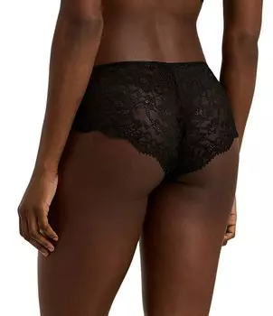 Эластичные кружевные трусики с умеренным покрытием Lauren Ralph Lauren., черный