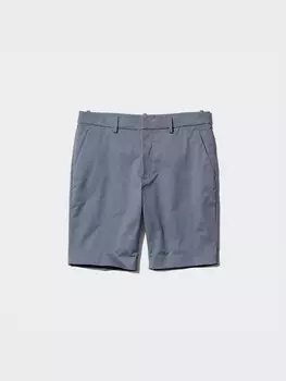 Эластичные облегающие шорты Uniqlo, серый