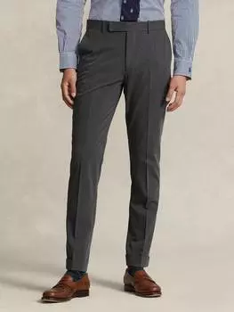 Эластичные саржевые брюки performance Ralph Lauren, угольный