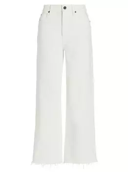 Эластичные широкие джинсы Grace с высокой посадкой SLVRLAKE, белый