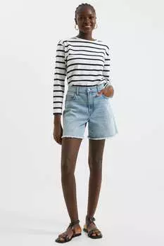 Эластичные шорты-бойфренды сознательного цвета French Connection, синий