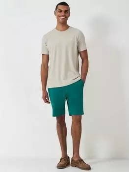 Эластичные шорты-чинос бермуды Crew Clothing, бирюзовый