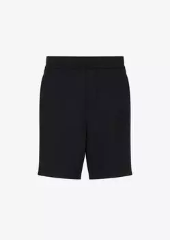 Эластичные шорты-джоггеры с интерлоком Armani Exchange, черный