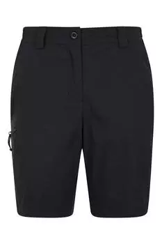 Эластичные шорты Hiker, быстросохнущие штаны с УФ-излучением Mountain Warehouse, черный