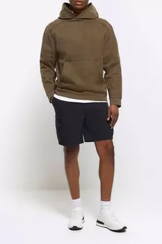 Эластичные шорты-карго River Island, черный