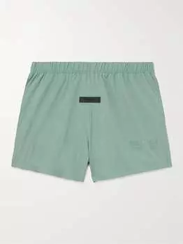 Эластичные шорты с кулиской и аппликацией логотипа FEAR OF GOD ESSENTIALS, зеленый