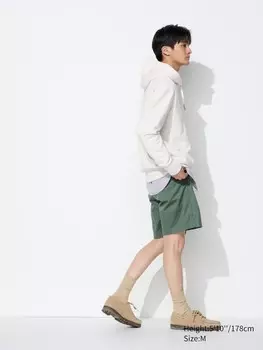 Эластичные шорты Uniqlo, цвет 53 зеленый