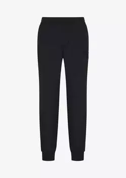 Эластичные спортивные штаны с интерлоком Armani Exchange, черный