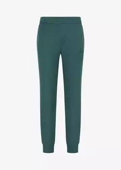 Эластичные спортивные штаны с интерлоком Armani Exchange, зеленый
