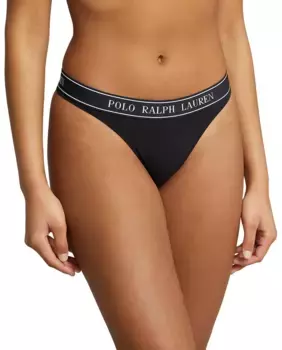Эластичные стринги Polo Ralph Lauren, черный