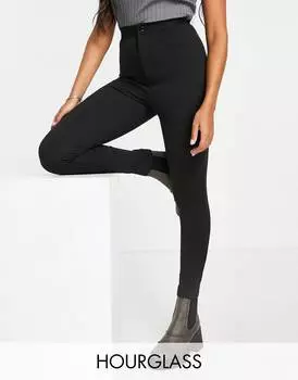 Эластичные трегинсы с высокой посадкой и высокой талией ASOS DESIGN Hourglass
