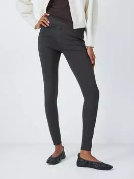 Эластичные трикотажные леггинсы из смеси вискозы John Lewis, угольный