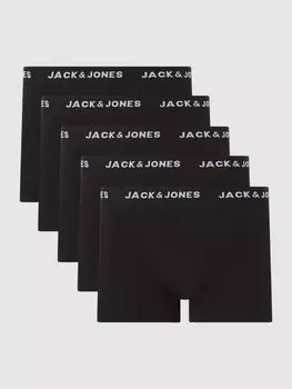 Эластичные трусы в упаковке по 5 штук, модель «Jachuey» Jack & Jones, черный