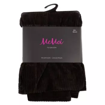 Эластичные вельветовые леггинсы с широкими ребрами MeMoi, цвет Slate Blue