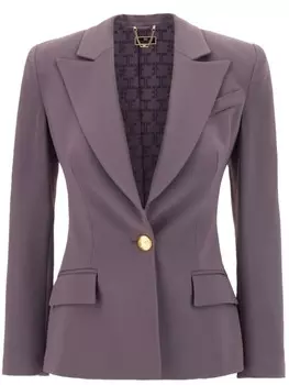 Эластичный блейзер Elisabetta Franchi, фиолетовый