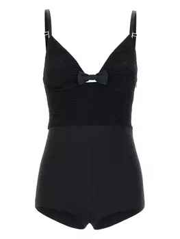 Эластичный комбинезон Elisabetta Franchi, черный