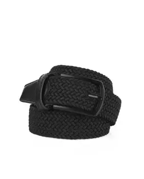 Эластичный мужской ремень черного цвета Jaslen, черный