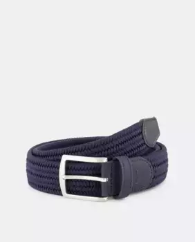 Эластичный мужской ремень Easy Wear, тёмно-синий