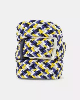 Эластичный плетеный ремень Olimpo, оранжевый