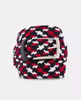 Эластичный плетеный ремень Olimpo, синий