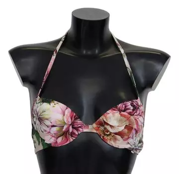 Эластичный топ бикини Floral Elegance Dolce & Gabbana, мультиколор
