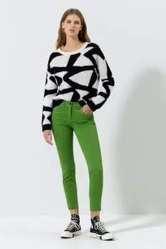 Эластичный узкий деним LUISA CERANO, цвет bold green