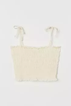Эластичный верх на сборке H&amp;M, сливочный