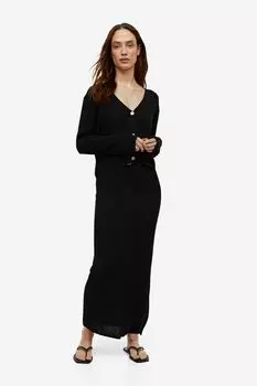 Эластичный вязаный кардиган H&M