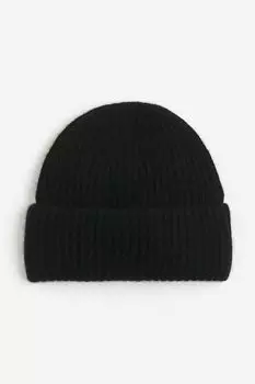 Эластичный вязаный кашемировый берет H&M