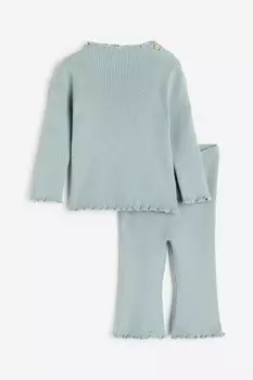 Эластичный вязаный комплект из 2 предметов H&M
