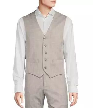 Эластичный жилет-смокинг Tre Vero Modern Fit, серый