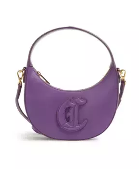 Элегантная эффектная сумка через плечо фиолетового цвета Just Cavalli, фиолетовый