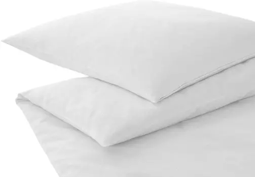 Элегантная атласная наволочка Mako одинарная, цвет пейсли, белый, размер 40х80 Elegante