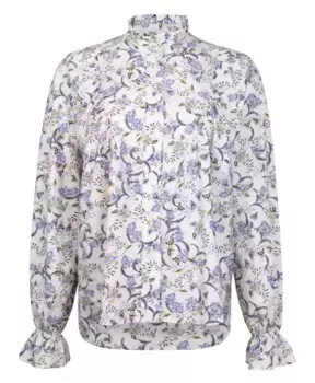 Элегантная блузка из джерси с рюшами Jane Lushka, бежевый