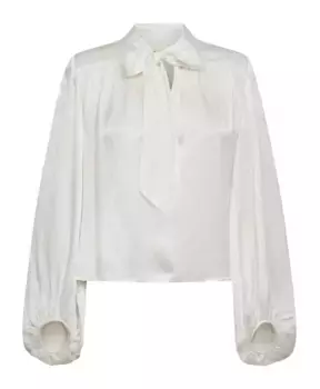 Элегантная блузка Lucille с бантом Designers Remix, бежевый