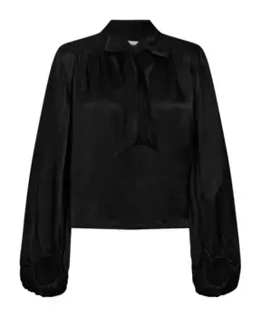 Элегантная блузка с бантом для праздничных ужинов Designers Remix, черный