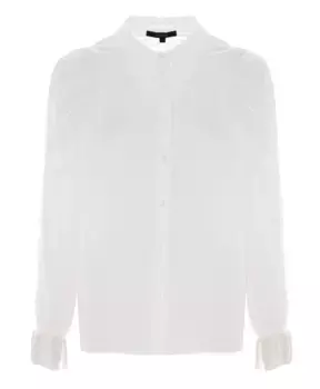 Элегантная блузка с воланами на плечах Kocca, белый