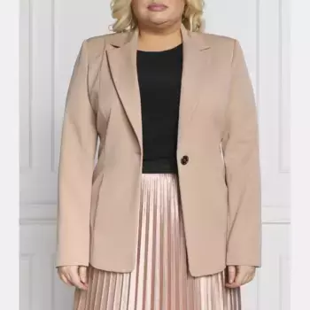 Элегантная домашняя куртка стандартного кроя больших размеров Persona By Marina Rinaldi, розовый