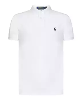 Элегантная футболка поло Ralph Lauren, белый