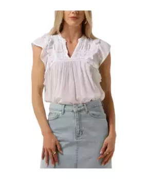 Элегантная хлопковая блузка Neo Noir, белый