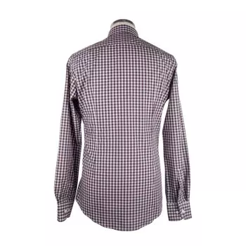 Элегантная хлопковая мужская рубашка в клетку Milano Made in Italy, красный