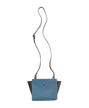 Элегантная кожаная сумка через плечо La Martina, синий