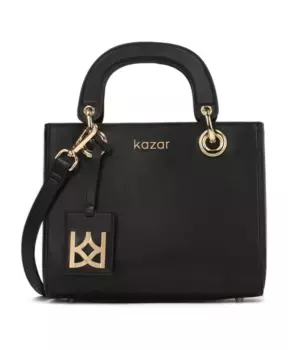 Элегантная кожаная сумочка Kazar, черный